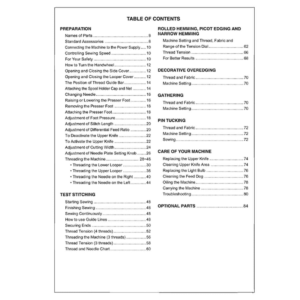 Janome 7933 Harmony Instruction Manual image # 119947