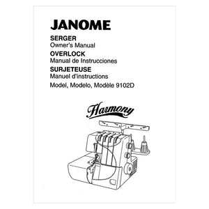 Janome 9102D Harmony Instruction Manual image # 120214