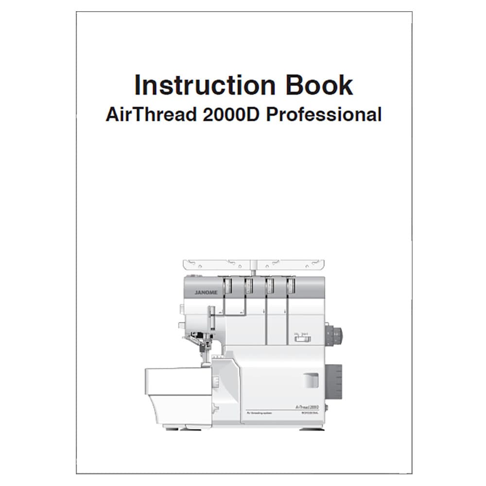 Instruction Manuals, Janome AT2000D image # 120233