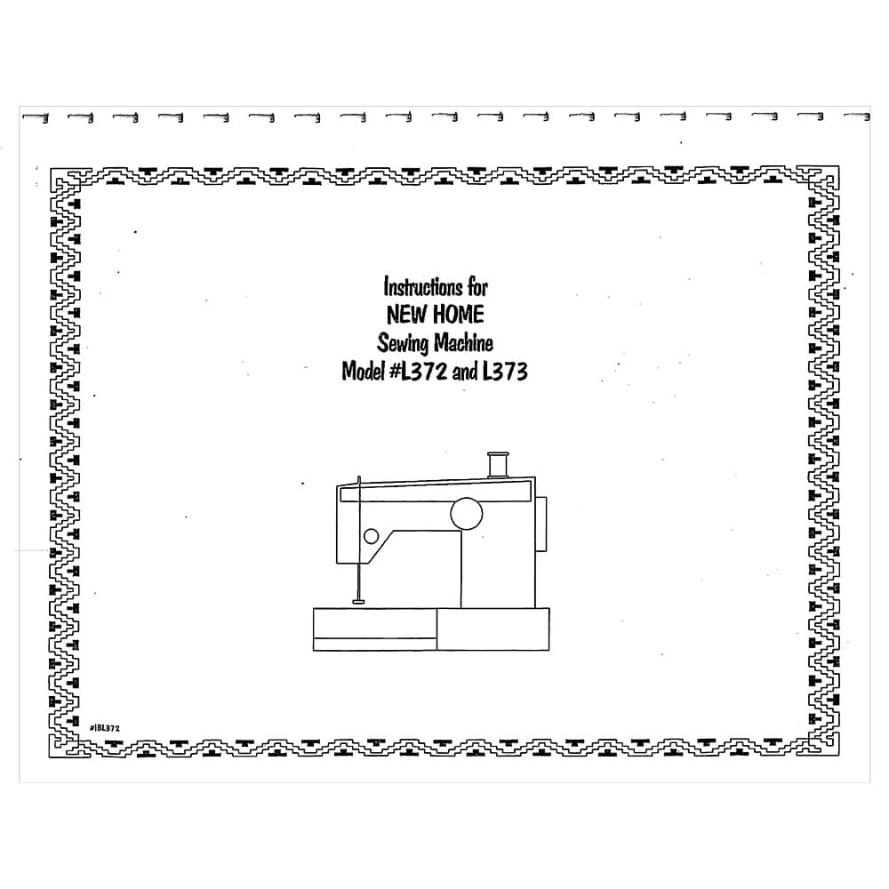 Instruction Manual, Janome L372 image # 120258