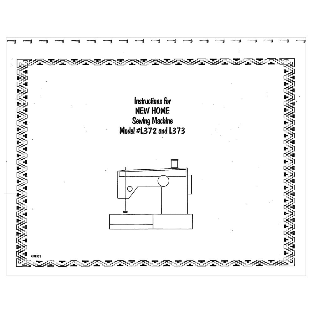 Instruction Manual, Janome L373 image # 120260