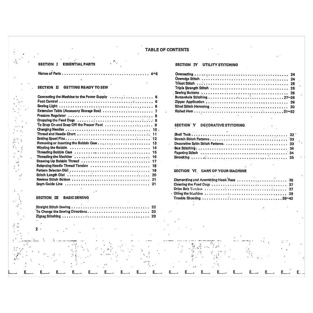 Janome 1618 Instruction Manual image # 120028