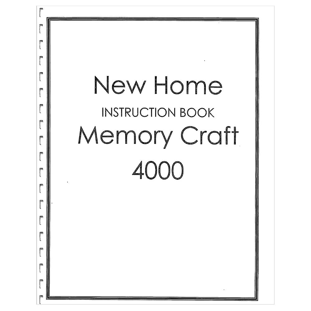 Janome and Newhome MC4000 Instruction Manual image # 120434