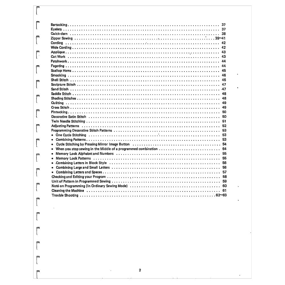 Janome and Newhome MC4000 Instruction Manual image # 120436