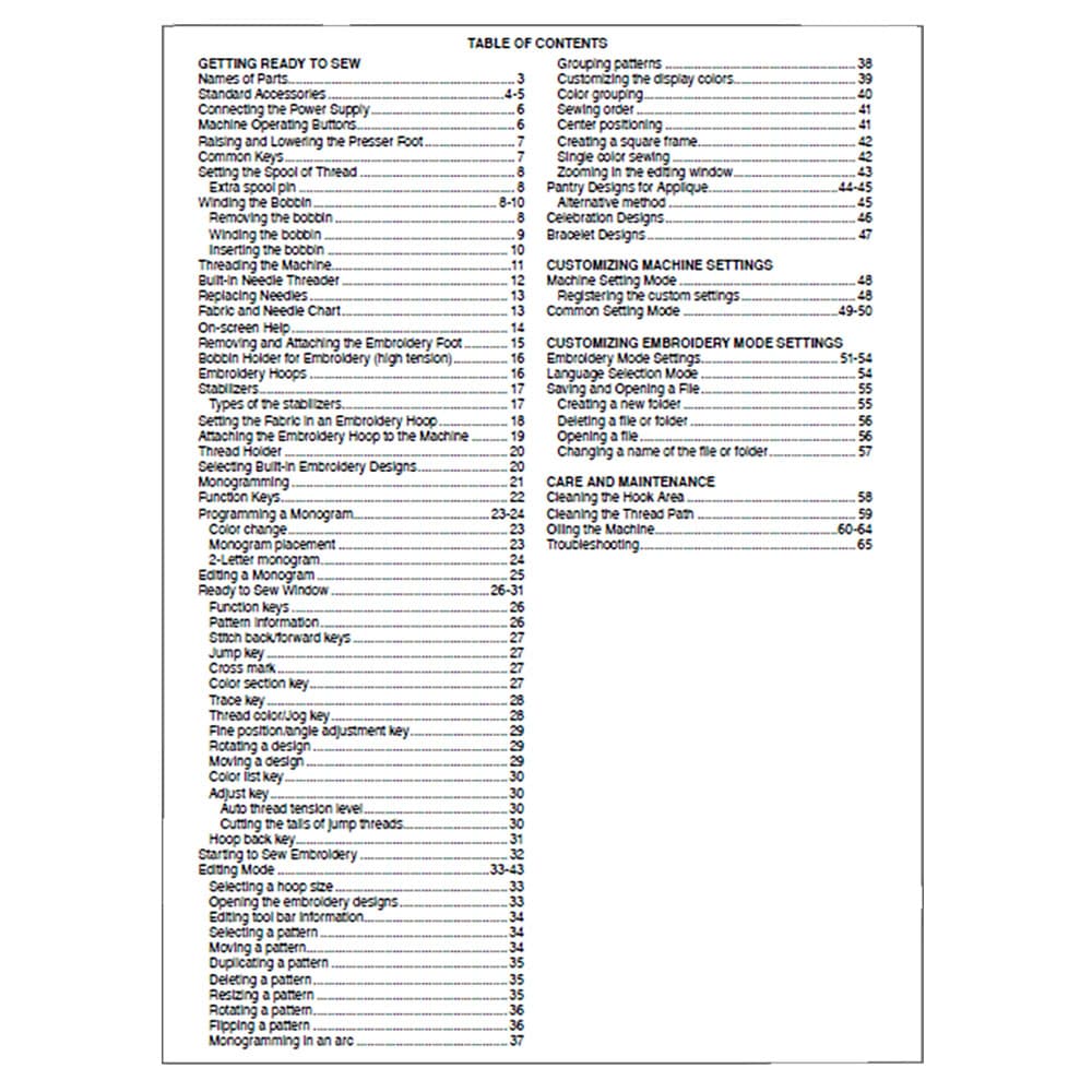 Janome MC400E Instruction Manual image # 120279