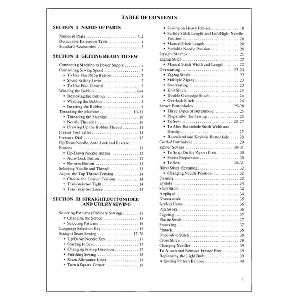 Janome MC5700 Instruction Manual