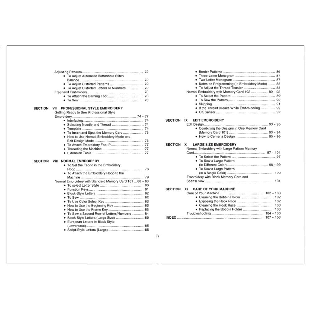 Janome MC9000 Instruction Manual image # 120491