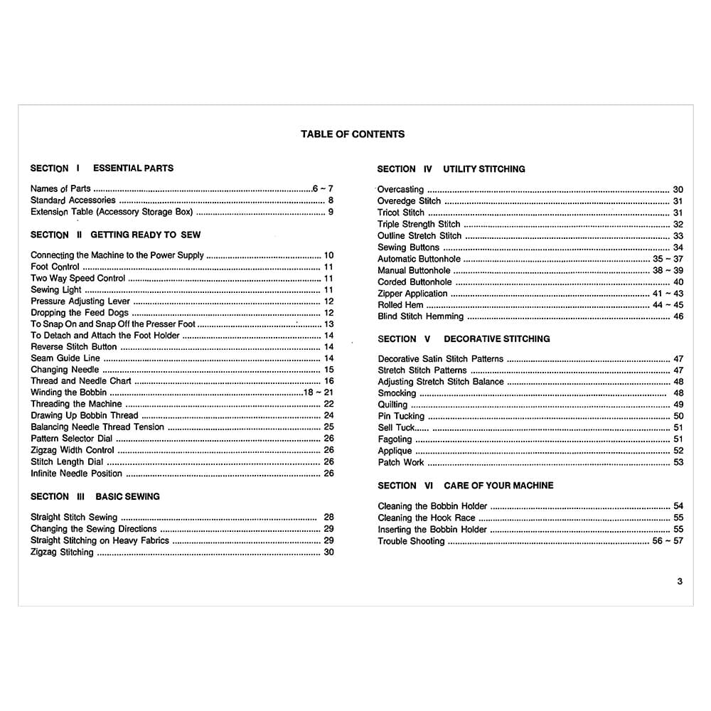 Janome My Excel 4023 Instruction Manual image # 120440