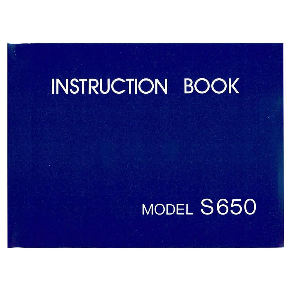 Janome (Newhome) S650 Instruction Manual image # 120501