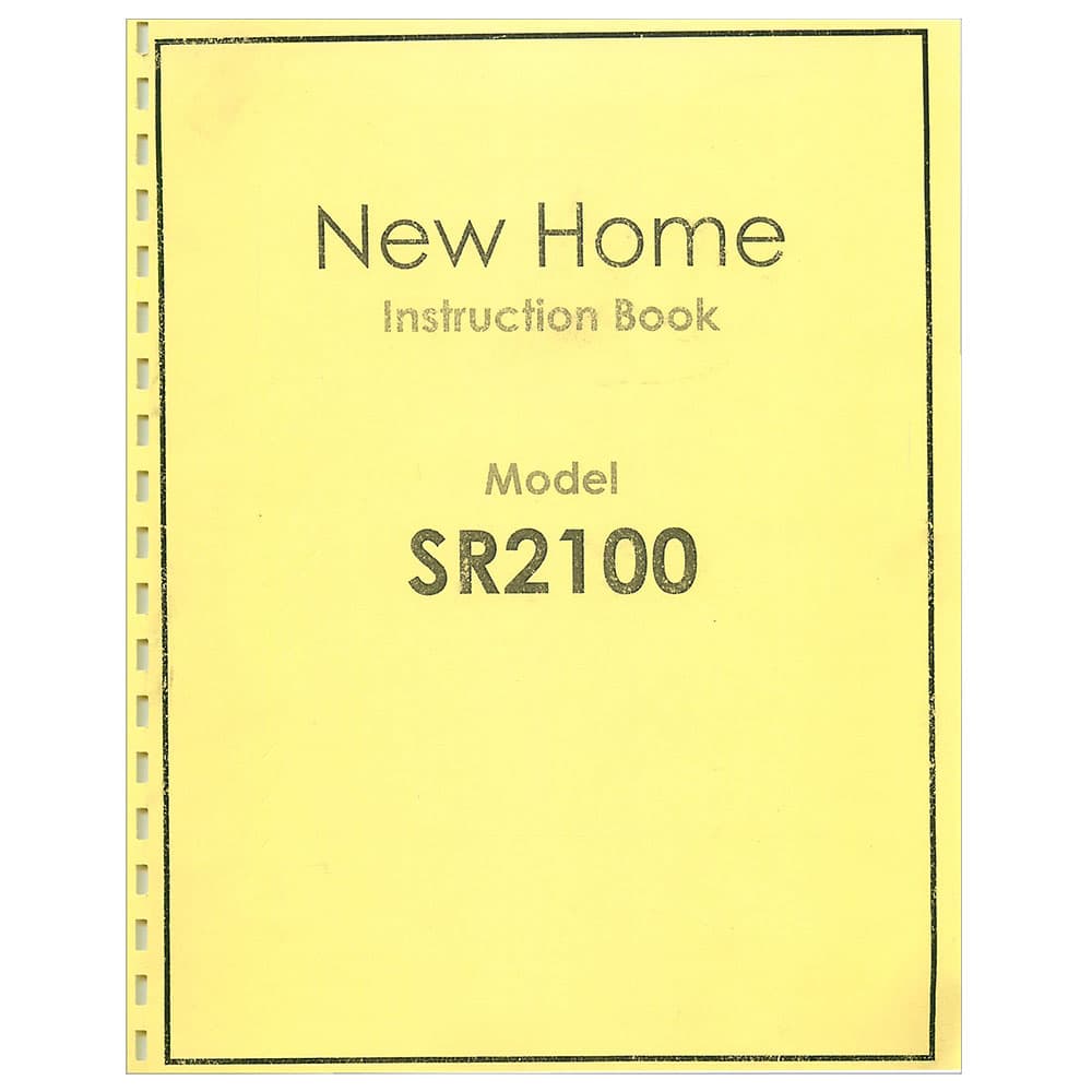 Instruction Manual, Janome SR2100 image # 120247