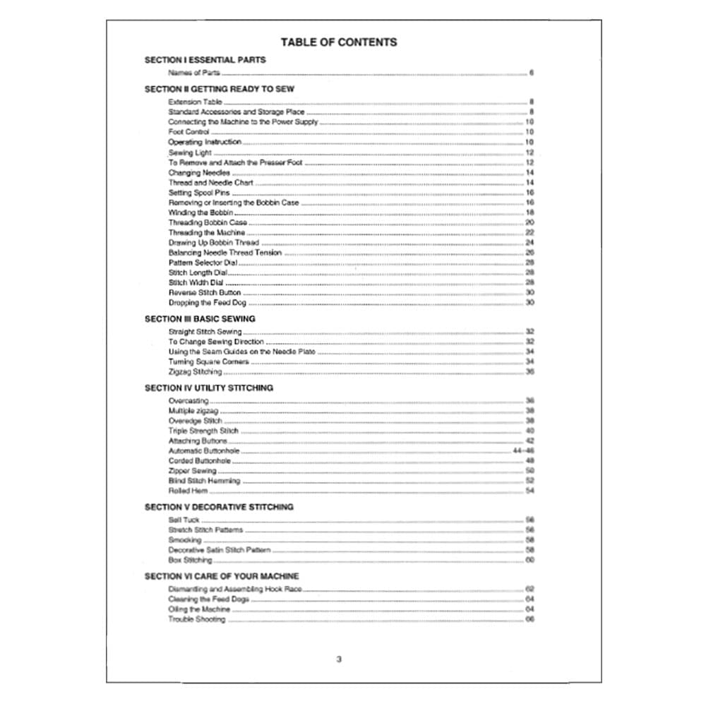 Instruction Manual, Janome US-2022 image # 120243