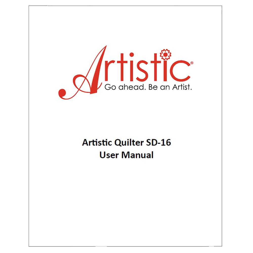 Janome Artistic Quilter SD-16 Instruction Manual image # 120383