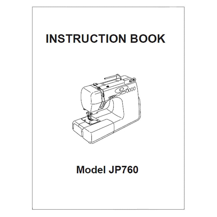 Janome JP760 Jem Platinum Instruction Manual image # 120547