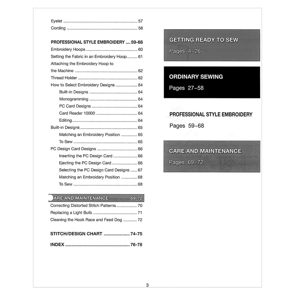 Janome MC10000 Instruction Manual image # 120552