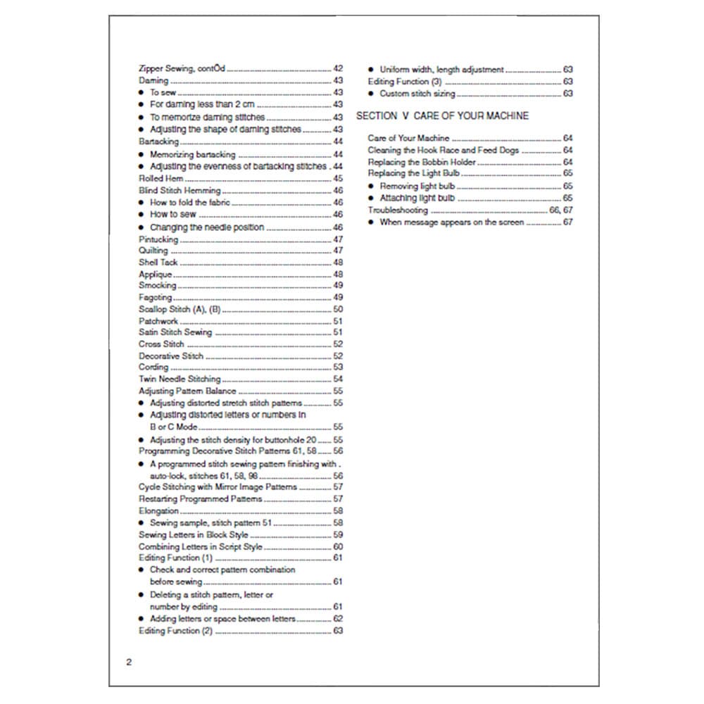 Janome MC4800 Instruction Manual image # 120558