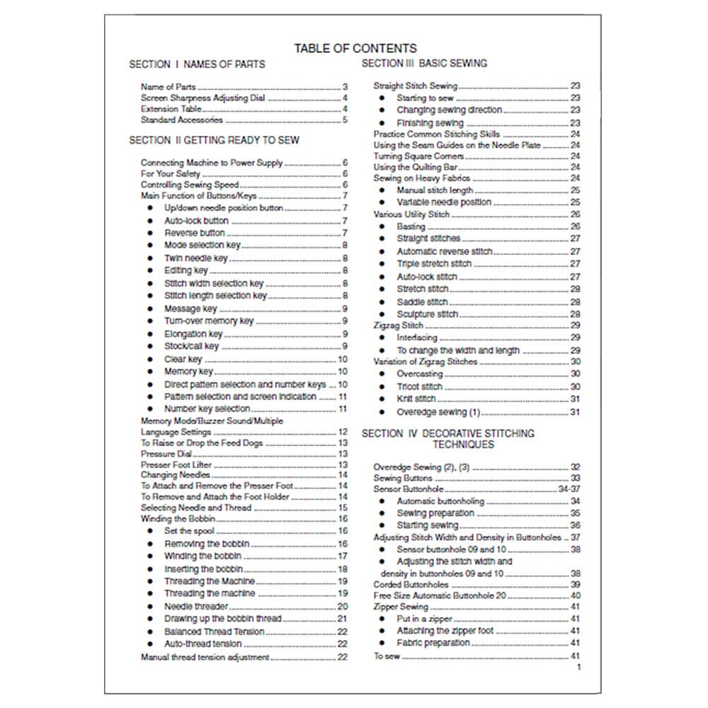 Janome MC4800 Instruction Manual image # 120557