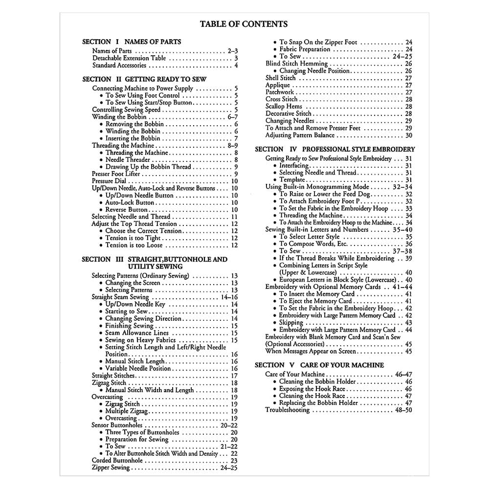 Janome MC5000 Instruction Manual image # 120282