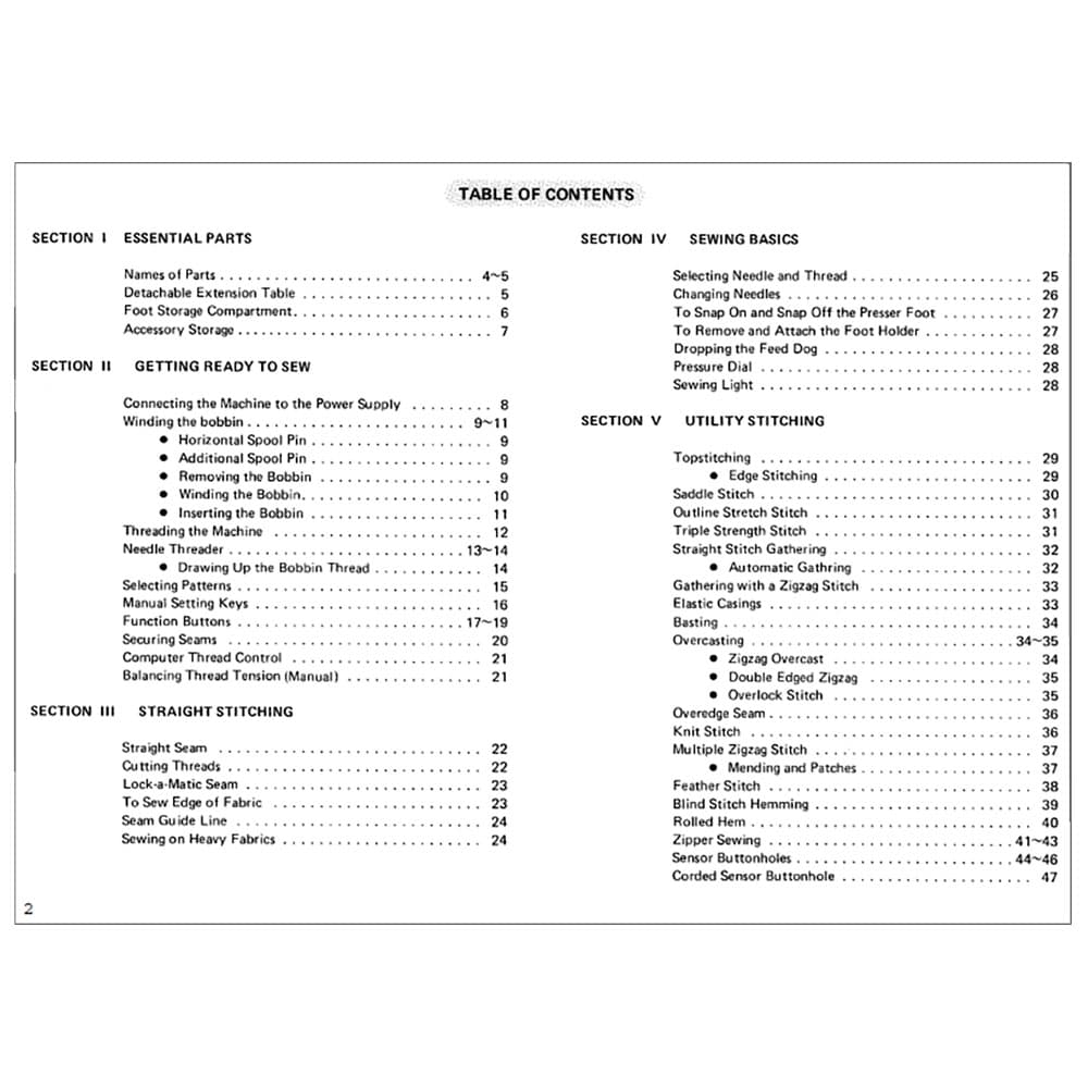 Janome MC7000 Instruction Manual image # 120316