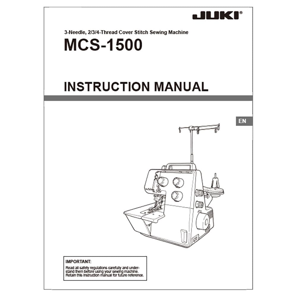 Juki MCS-1500 Instruction Manual image # 120601