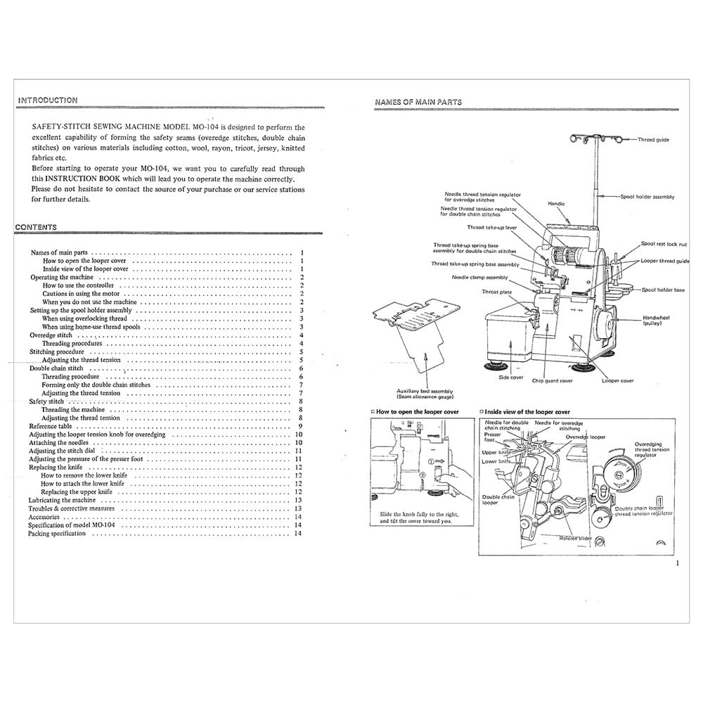 Juki MO-104 Instruction Manual image # 120659