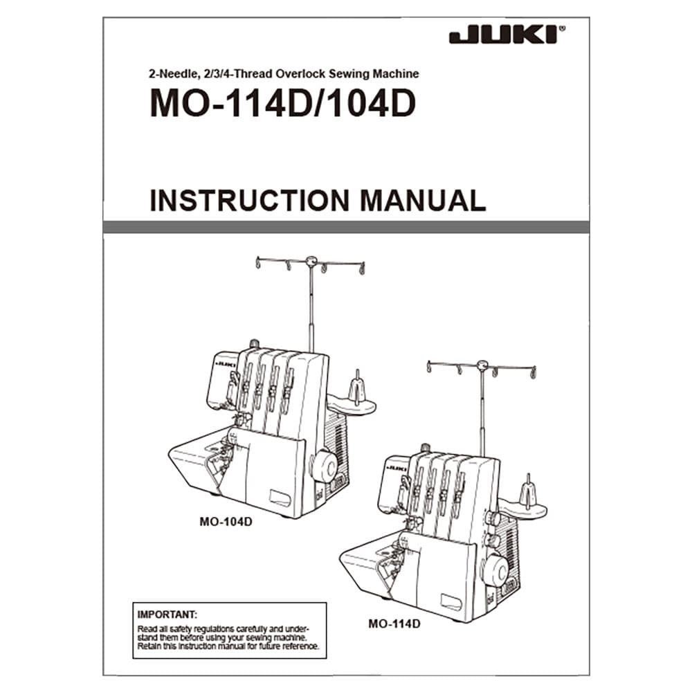 Juki MO-104D Instruction Manual image # 120604