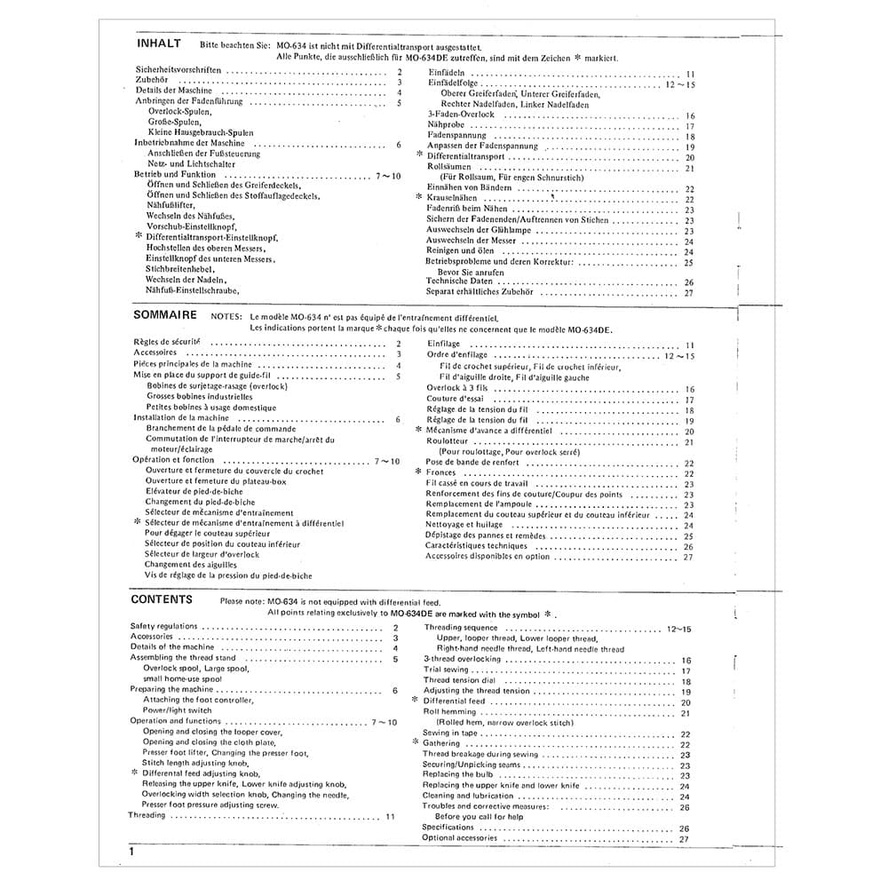 Juki MO-634DE Instruction Manual image # 120591
