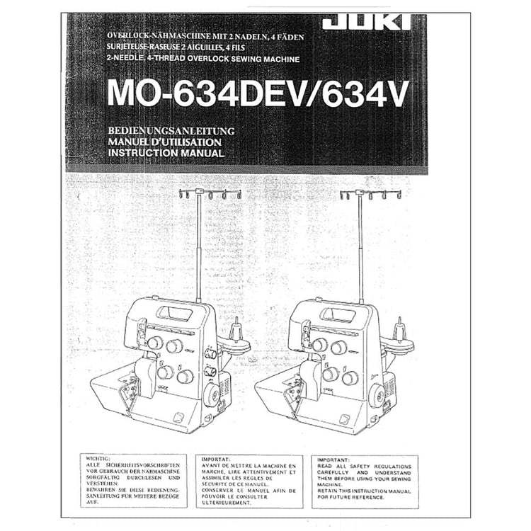 Juki MO-634V Instruction Manual image # 120664