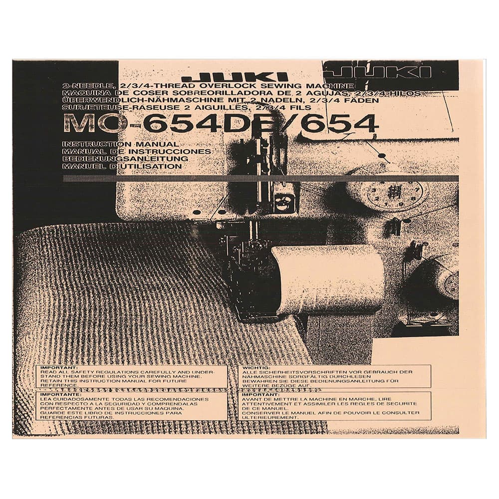 Juki MO-654 Instruction Manual image # 120665