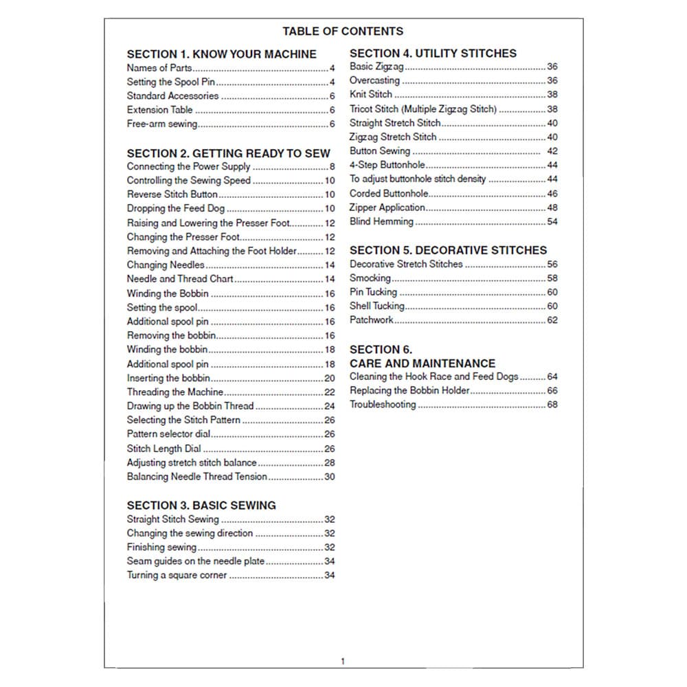 Janome MyStyle 100 (MS100) Instruction Manual image # 120354