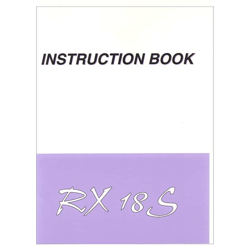 Janome RX-18S Instruction Manual image # 120582