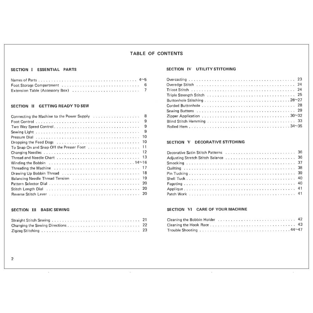 Janome SD2014 Instruction Manual image # 117162