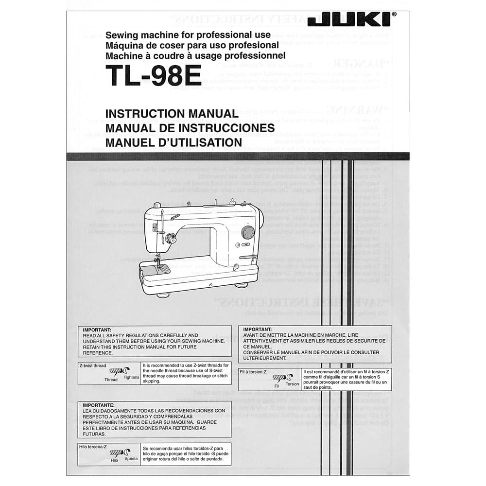Juki TL-98E Instruction Manual image # 120614