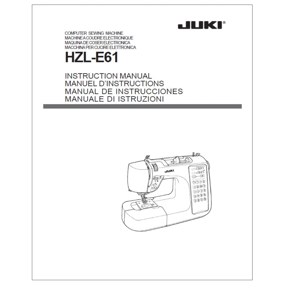 Juki HZLE61 Instruction Manual
