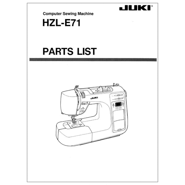 Yukiページ Juki HZL-E71 Instruction Manual