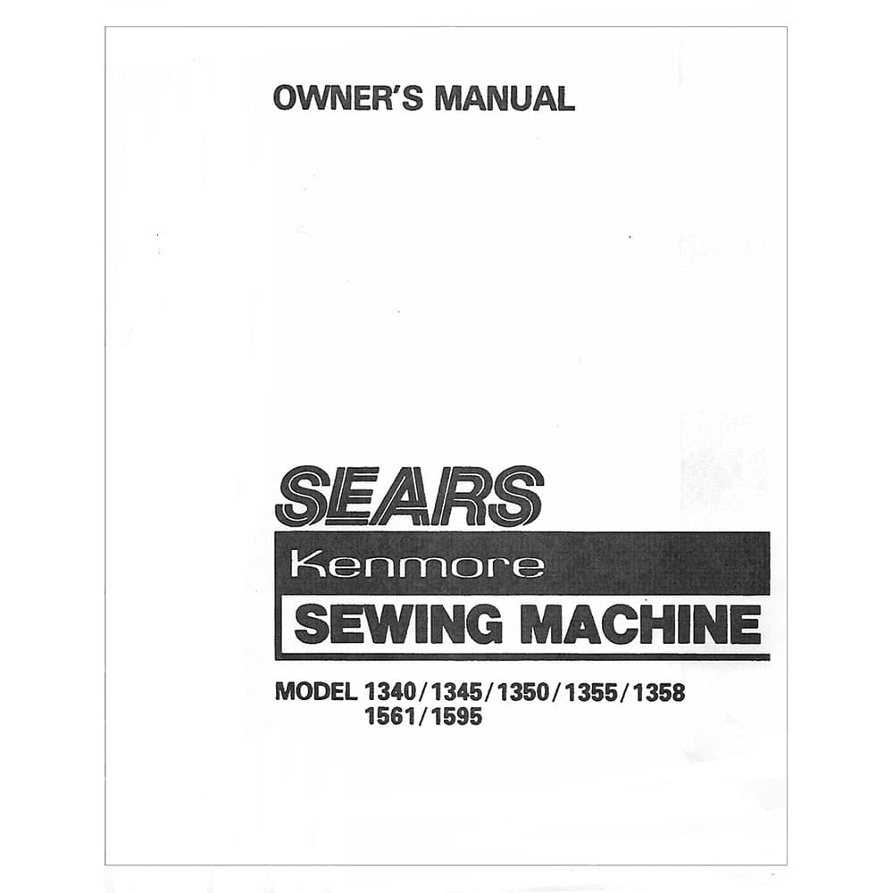 Kenmore 158.1355 Models Instruction Manual image # 120761