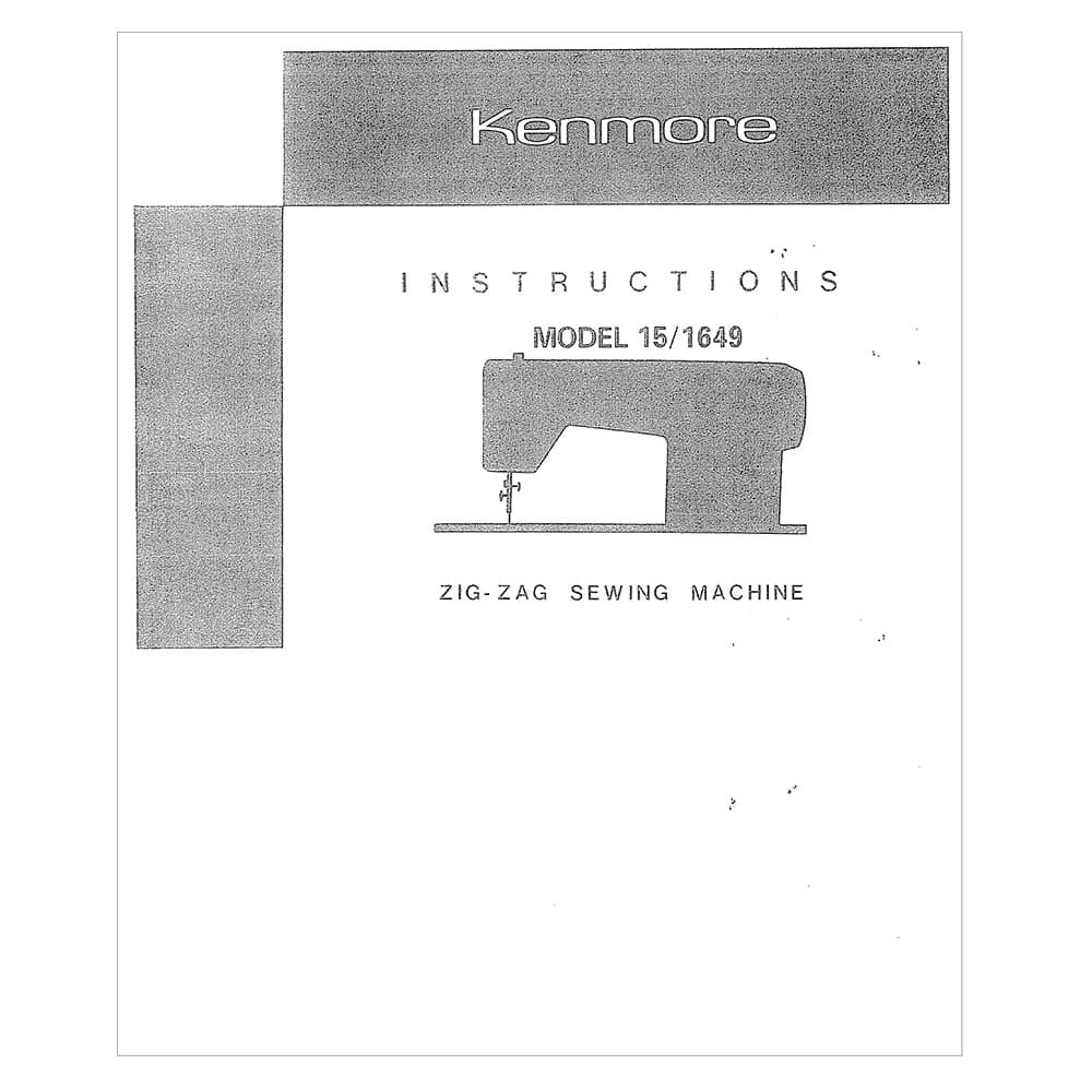 Kenmore 158.16490 Instruction Manual image # 120820