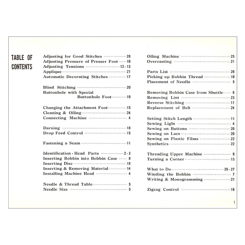 Kenmore Zig Zag 158.320 Instruction Manual image # 120986