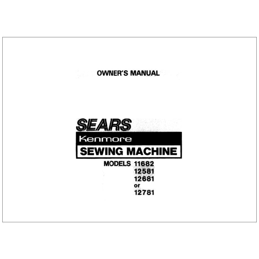 Kenmore 385.12681 Instruction Manual image # 117406