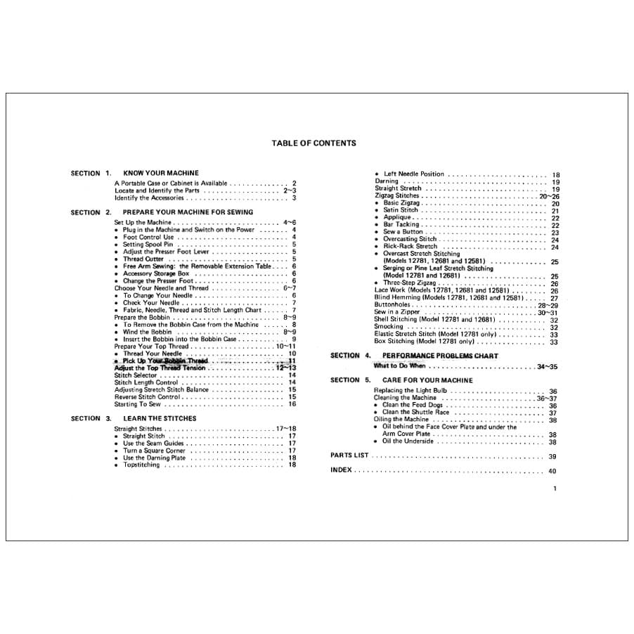 Kenmore 385.12681 Instruction Manual image # 117407