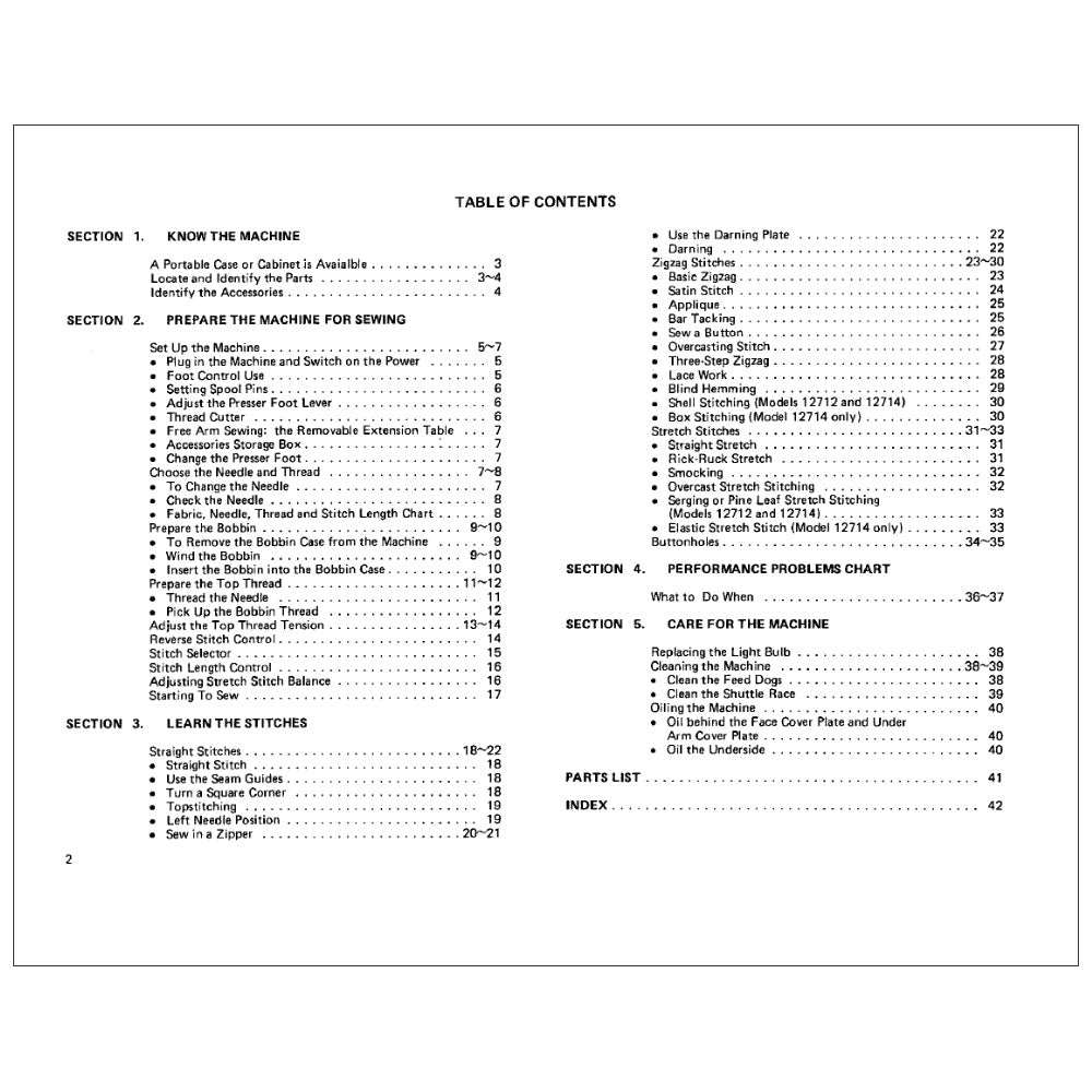 Kenmore 385.12708 Instruction Manual image # 117400