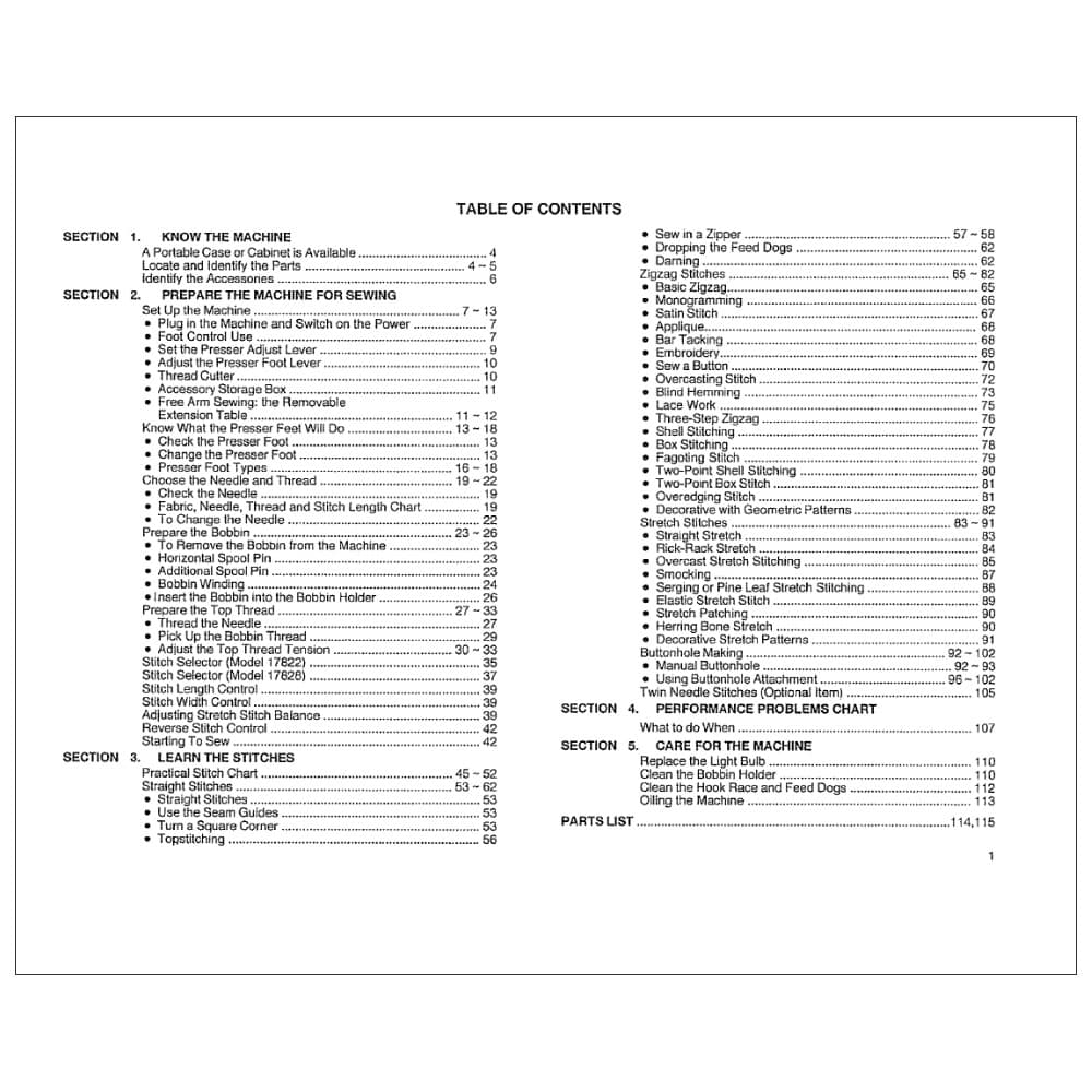 Kenmore 385.17822 Instruction Manual image # 117374
