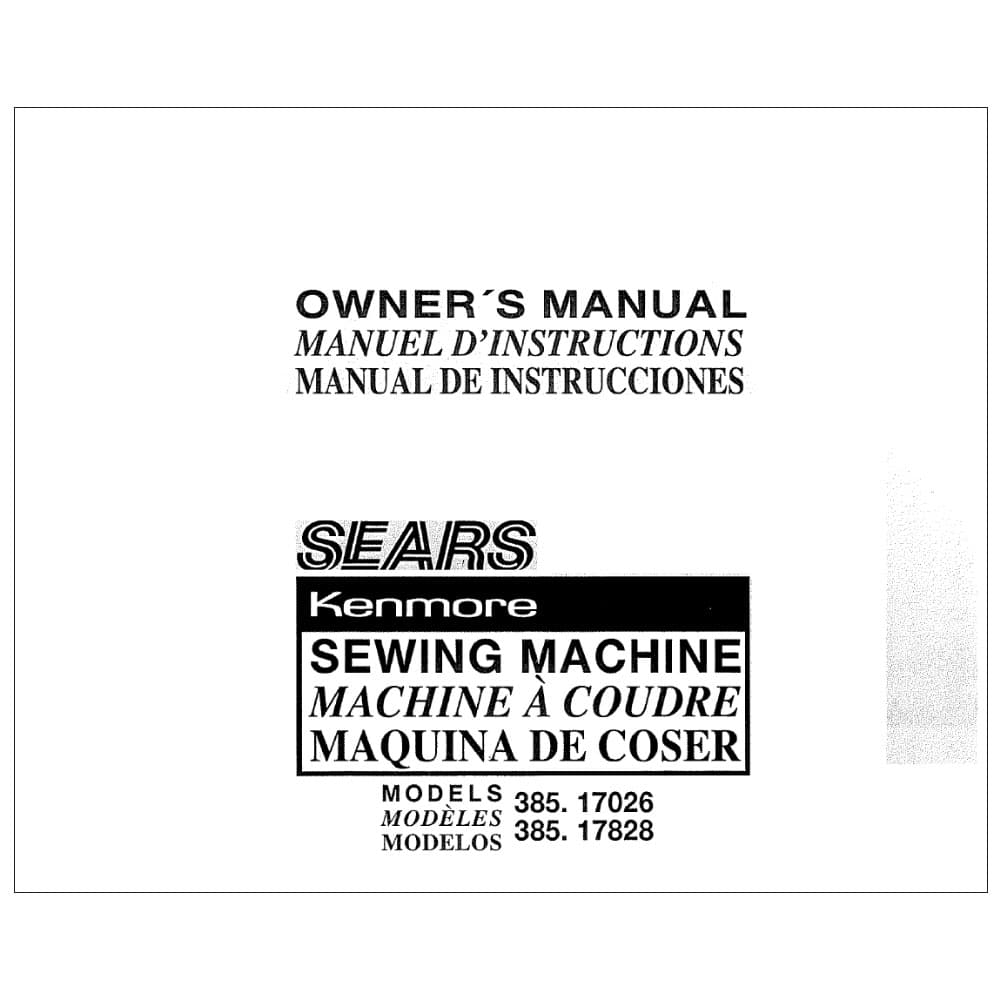 Kenmore 385.17828 Instruction Manual image # 118508