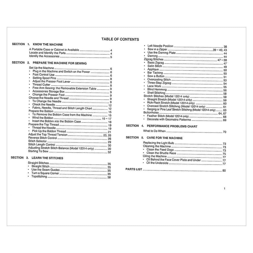 Kenmore 385.12014 Models Instruction Manual image # 121092