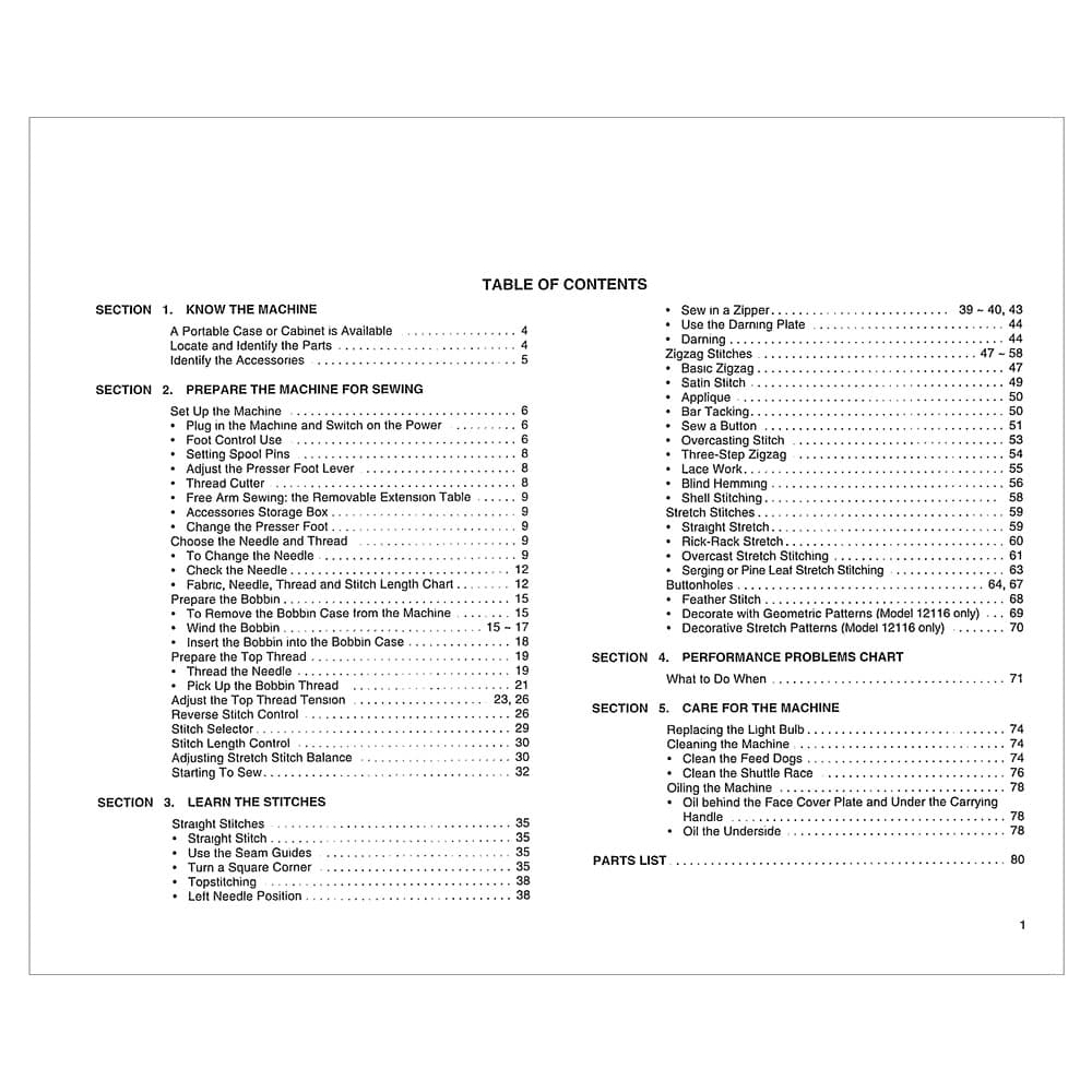Kenmore 385.12116 Models Instruction Manual image # 121097