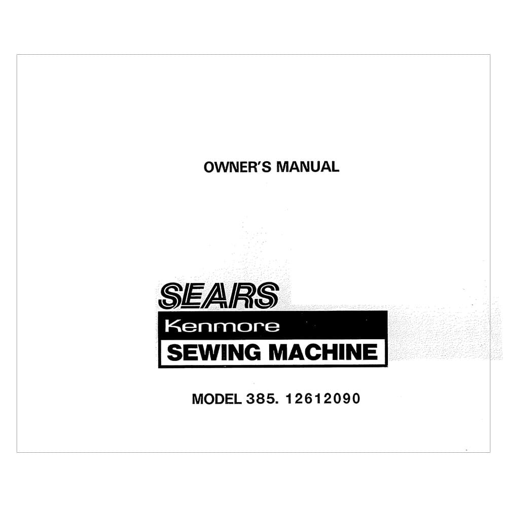 Kenmore 385.12612 Models Instruction Manual image # 121132