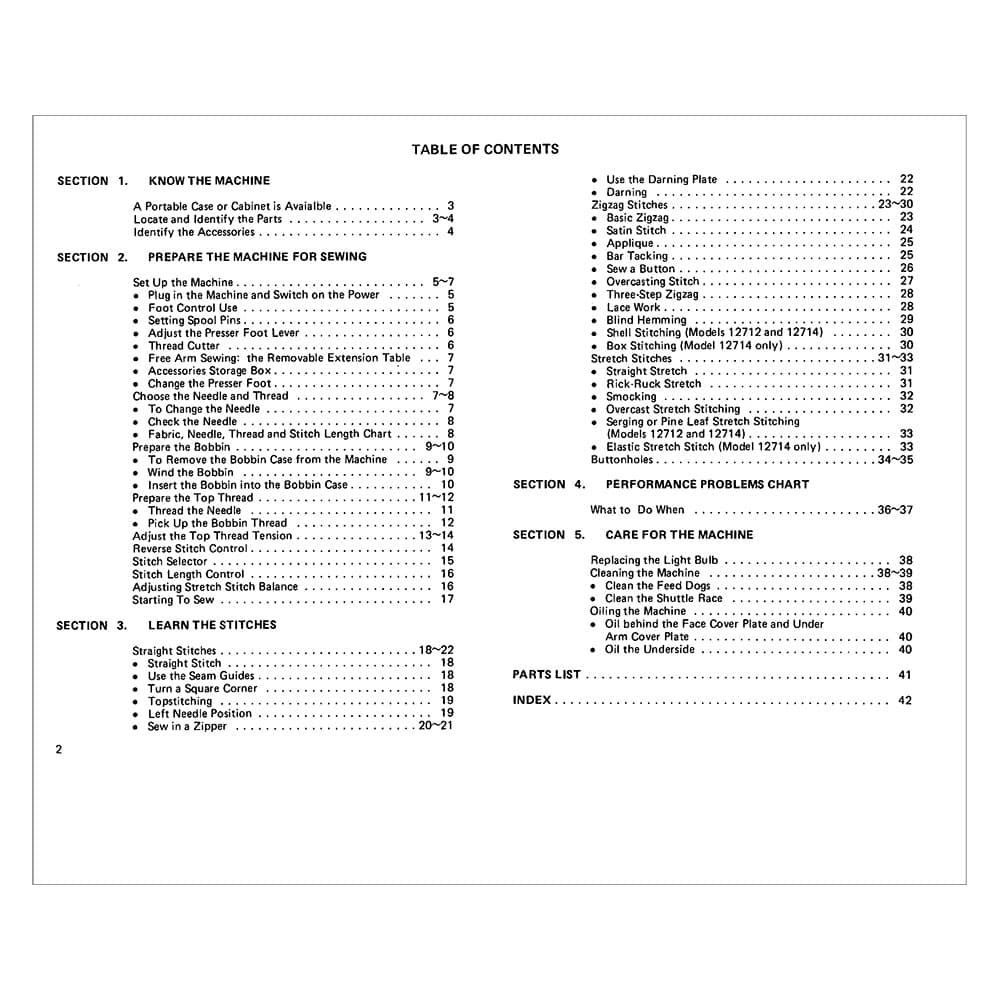 Kenmore 385.12710 Models Instruction Manual image # 121139