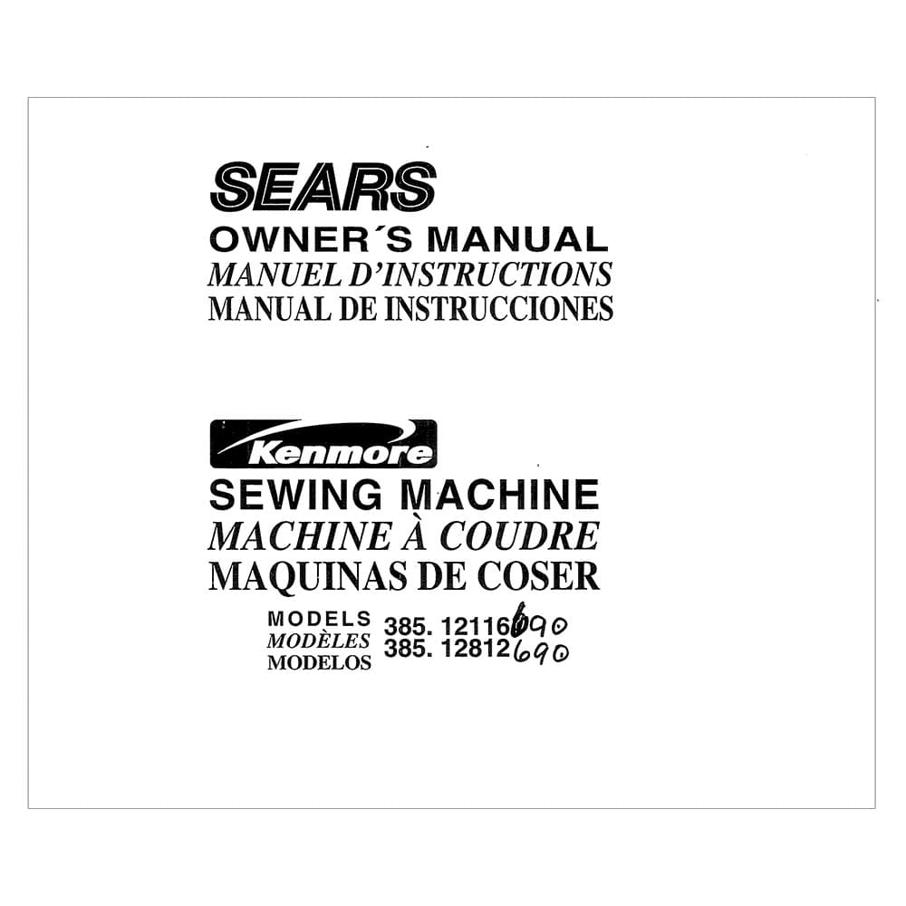 Kenmore 385.12812 Models Instruction Manual image # 121147