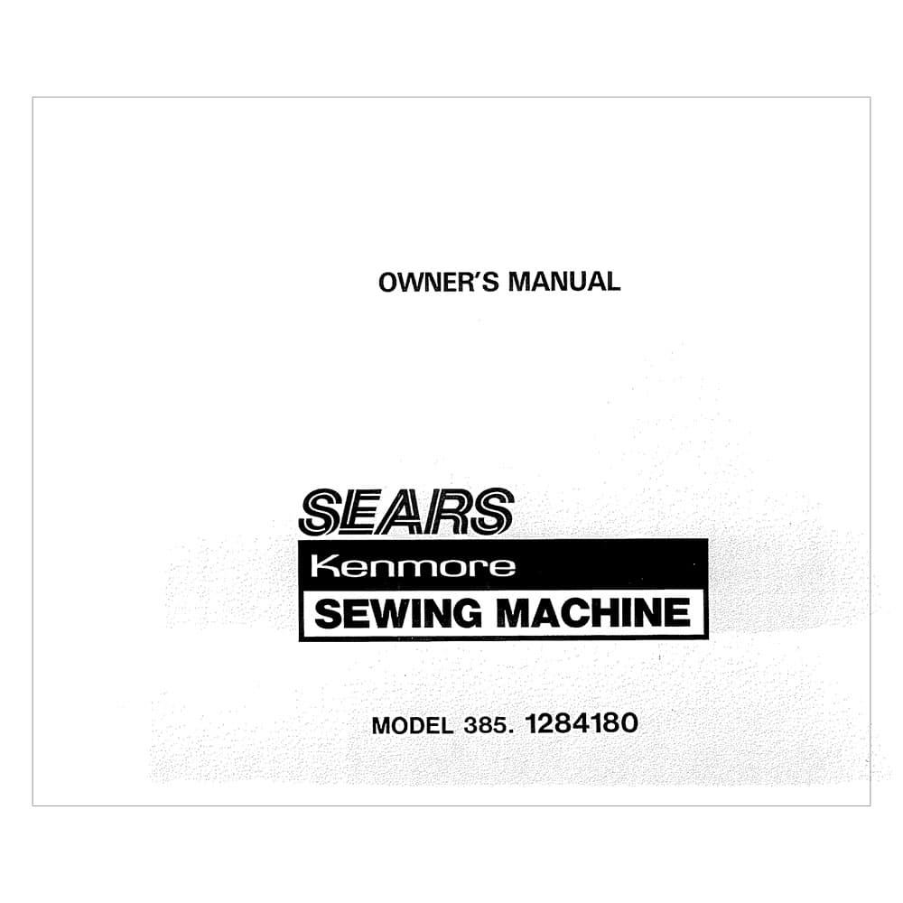 Kenmore 385.1284180 Instruction Manual image # 121150