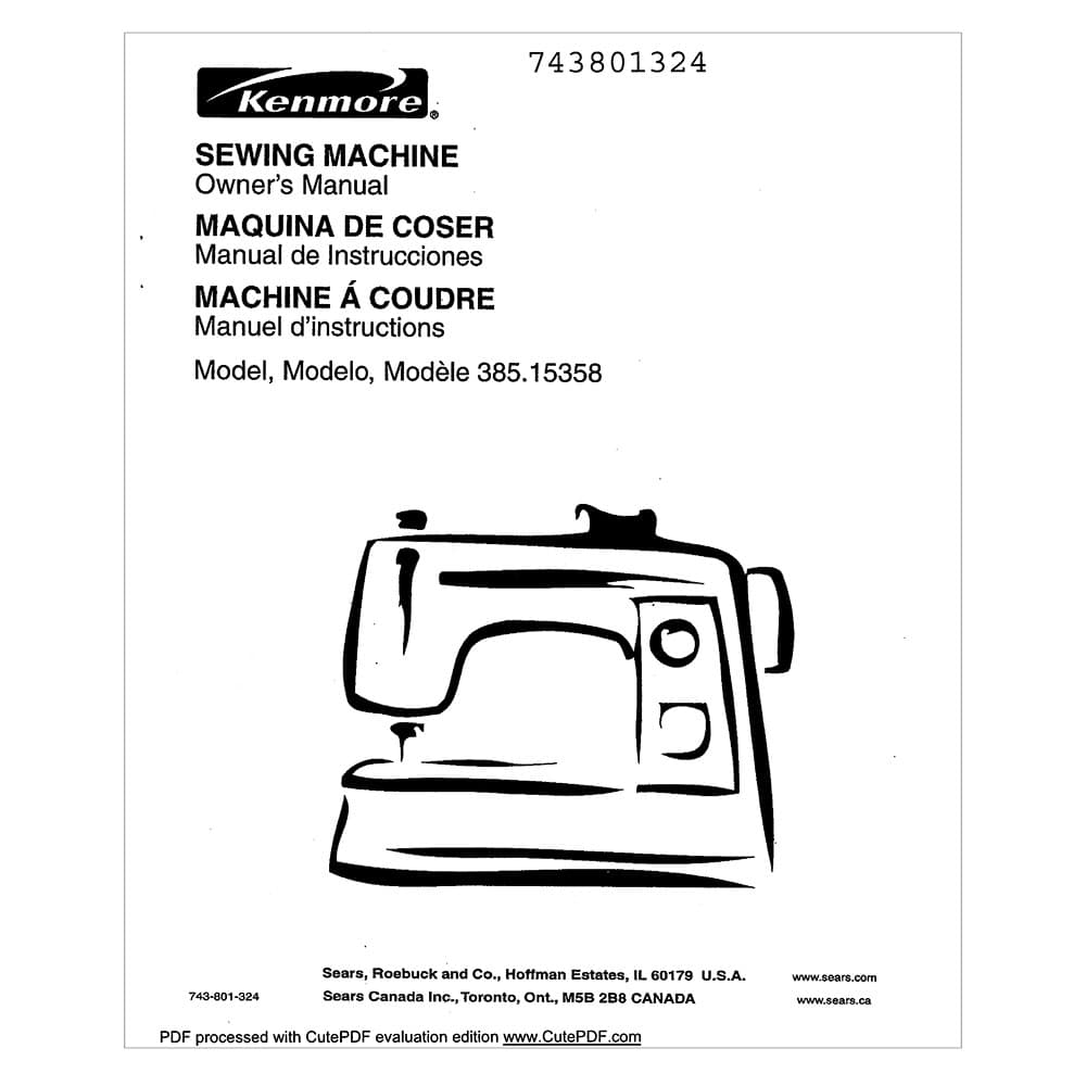 Kenmore 385.15358 Models Instruction Manual image # 121172