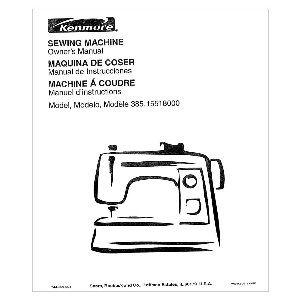 Kenmore 385.15518000 Instruction Manual image # 121180